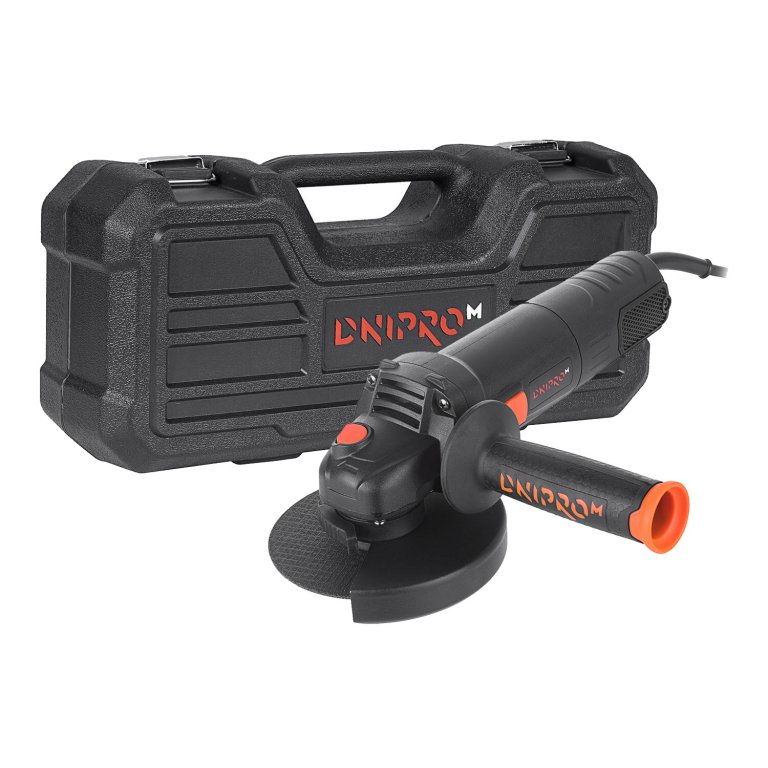 Шліфмашина кутова Dnipro-M GS-140SE (2021) + Кейс універсальний для УШМ BP-12G